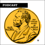 Podcast. Illustration of Nobel Prize medal