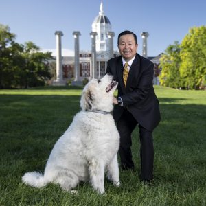 A photo of President Choi with Harlan.