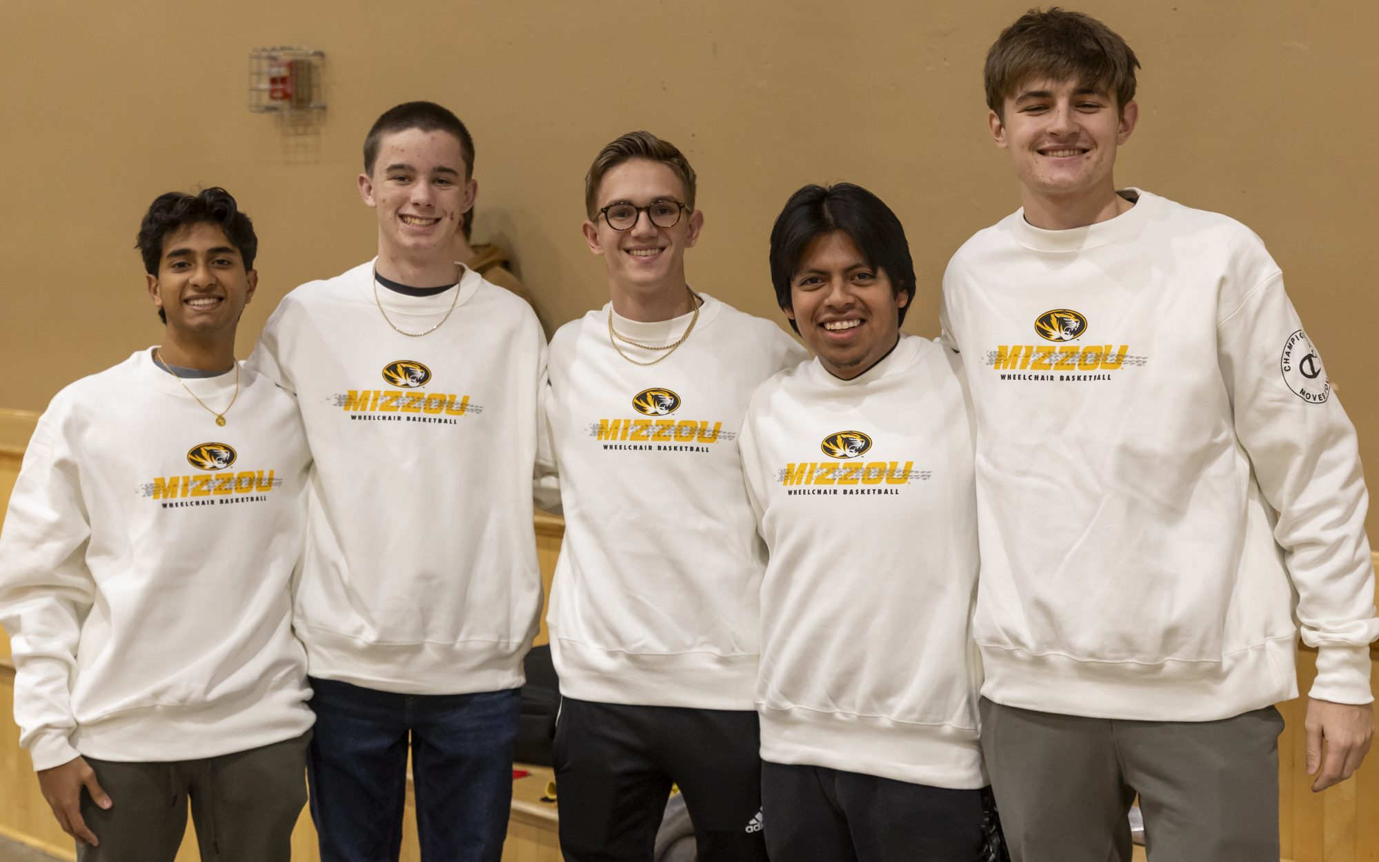 Students who attended the Dec. 1 game received team-branded Champion sweatshirts.