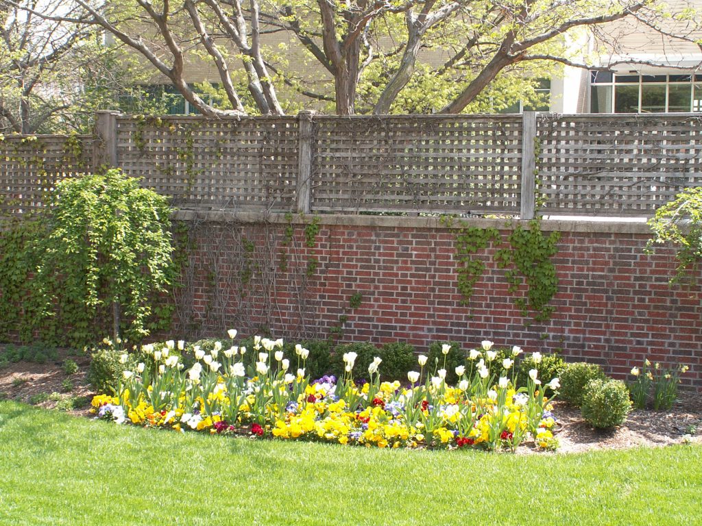 Chancellor’s Residence sungarden east wall