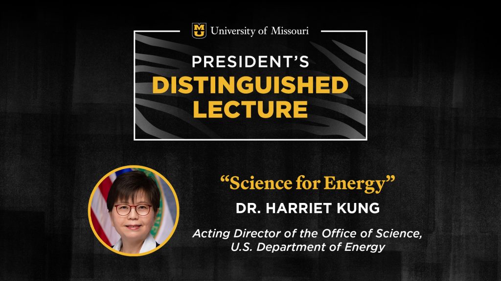 President's Distinguished Lecture: Dr. Harriet Kung