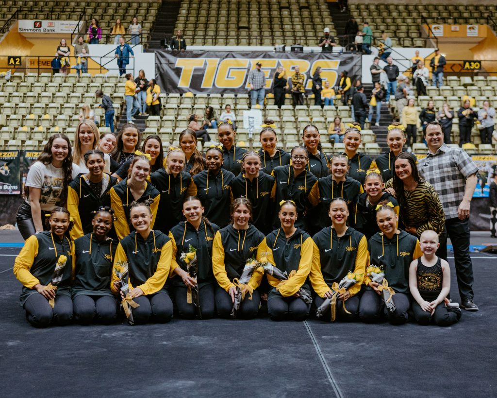 The No. 7 ranked Mizzou Gymnastics team recognizes its seniors at Senior Day on Sunday, March 9.