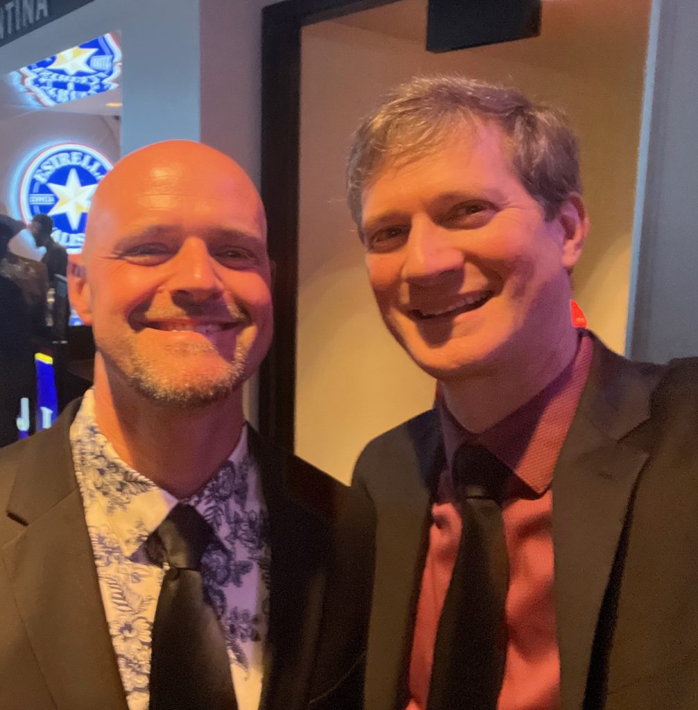 Bill Kalinkos and Stefan Freund at the 2026 Grammy Awards ceremony.