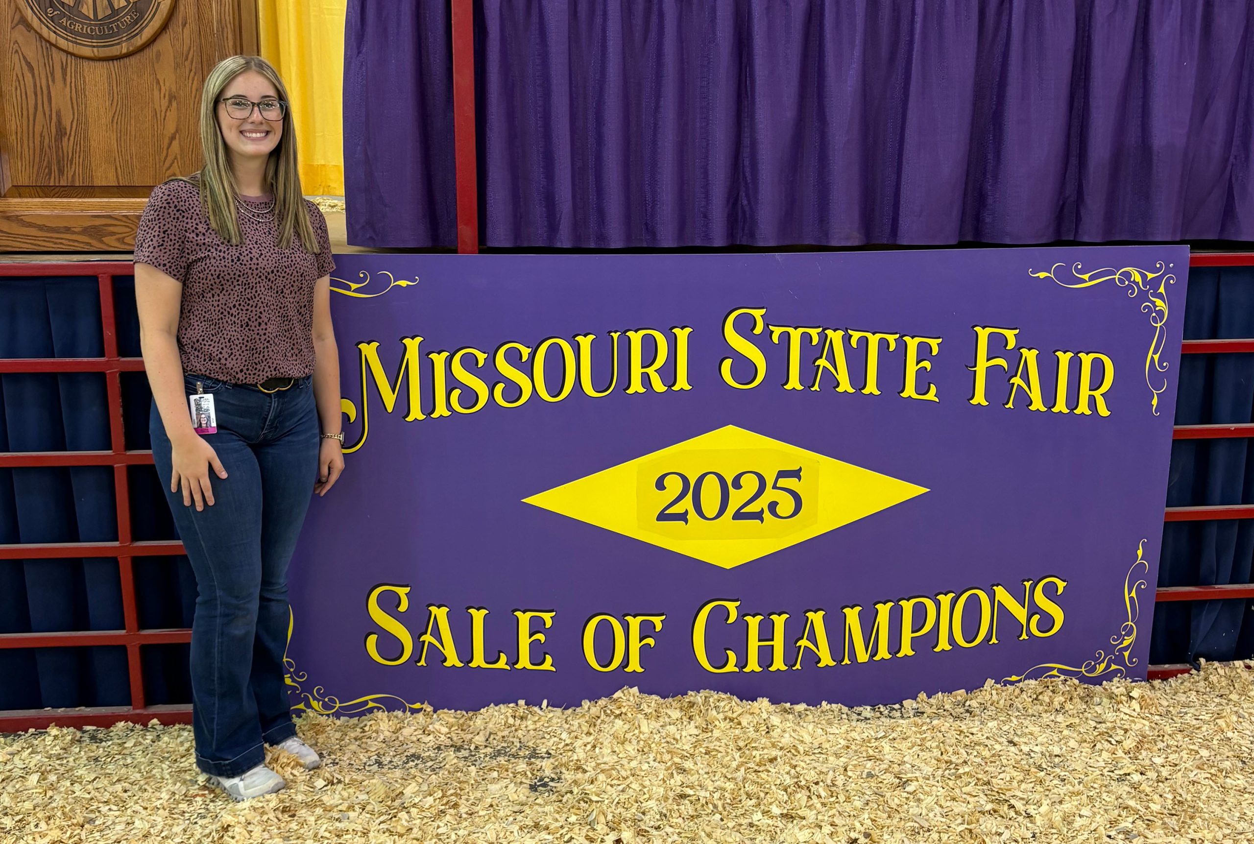 Mizzou student Macy Reed at last year’s fair.