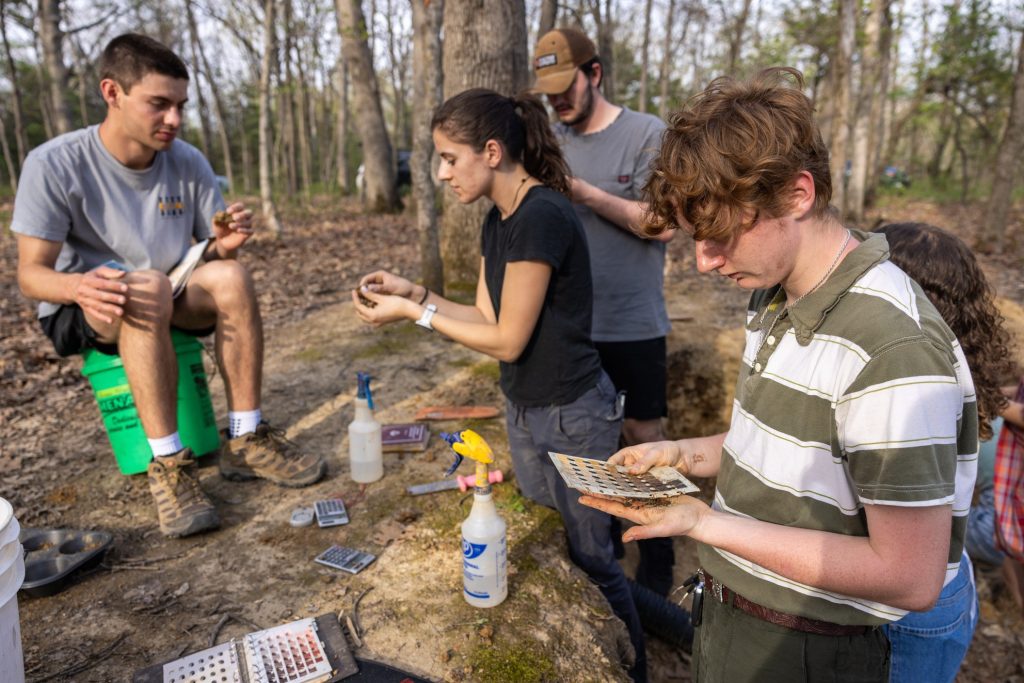 The MU Chapter of the Soil and Water Conservation Society at the University of Missouri Ashland Wildlife Research Area.