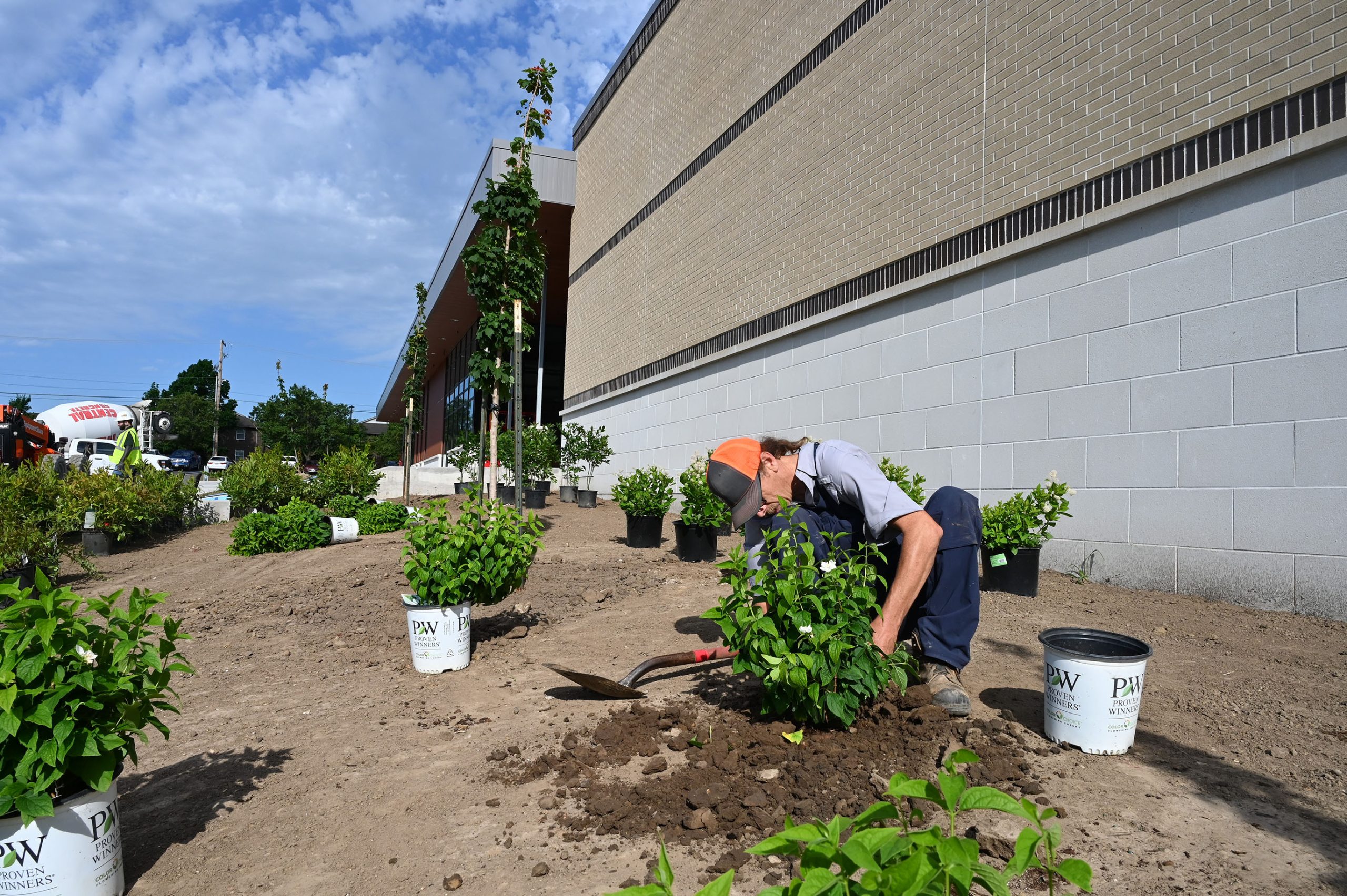 Staff member Josh “JP” Pemberton outside the new Michael L. Parson Meat Science Education & Learning Laboratory.