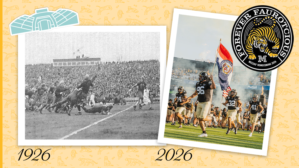 First Homecoming game in Memorial Stadium in 1926, Mizzou Football in 2026